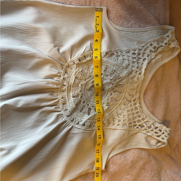 Light and Airy, Cream Sleeveless Top and Pants Set Size M NWOT Never Worn - Picture 6 of 8